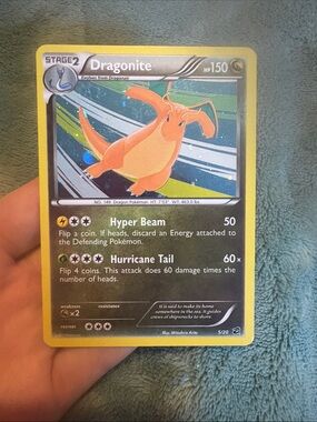Pokemon Dragonite Card - Orange Artwork